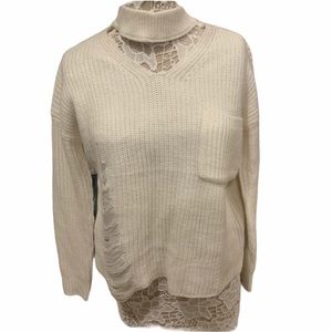 sweet & Sinful White knitted sweater size M